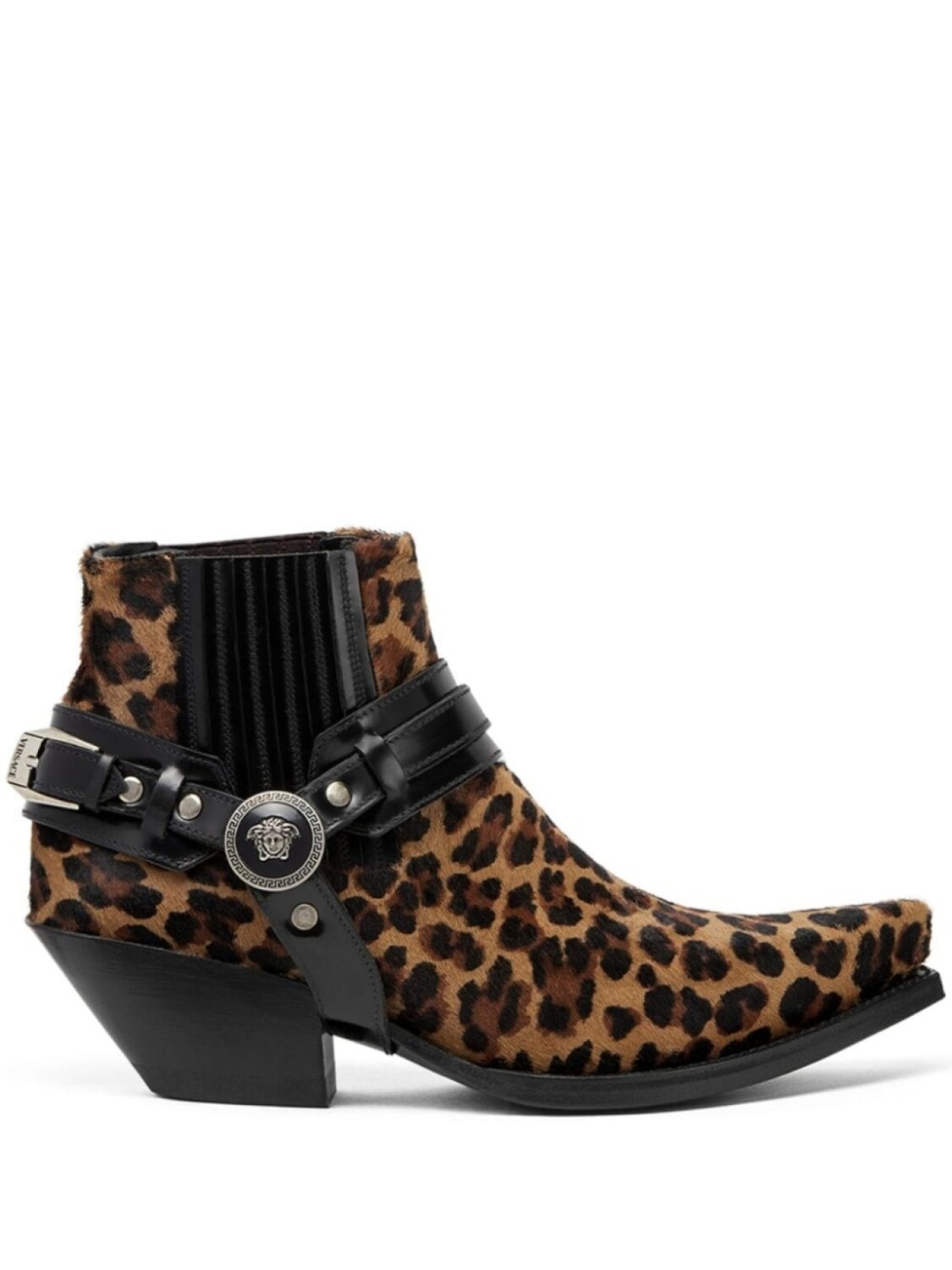 

Versace ботильоны Texano 50 с леопардовым принтом, коричневый
