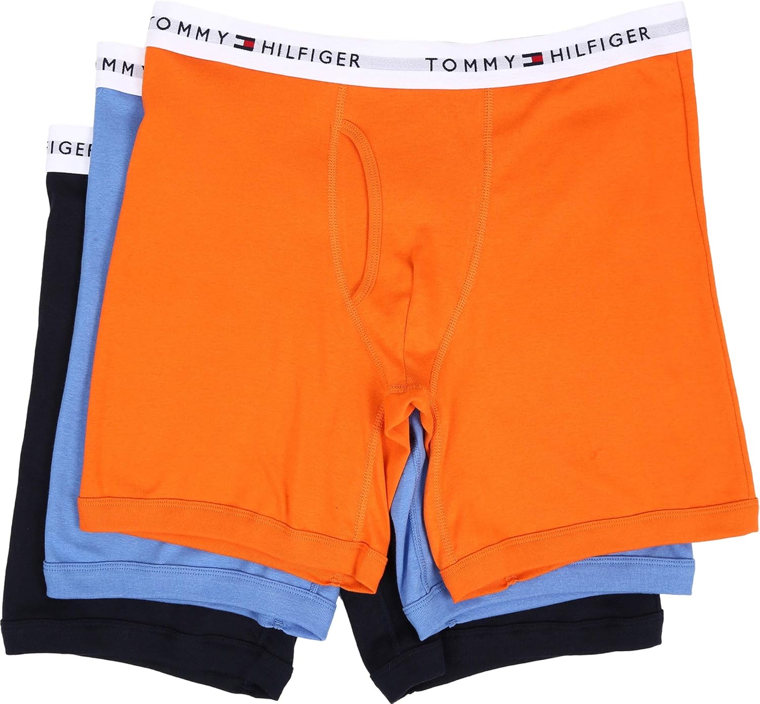 

Мужское нижнее белье Tommy Hilfiger, классические хлопковые трусы-боксеры, Tangerine