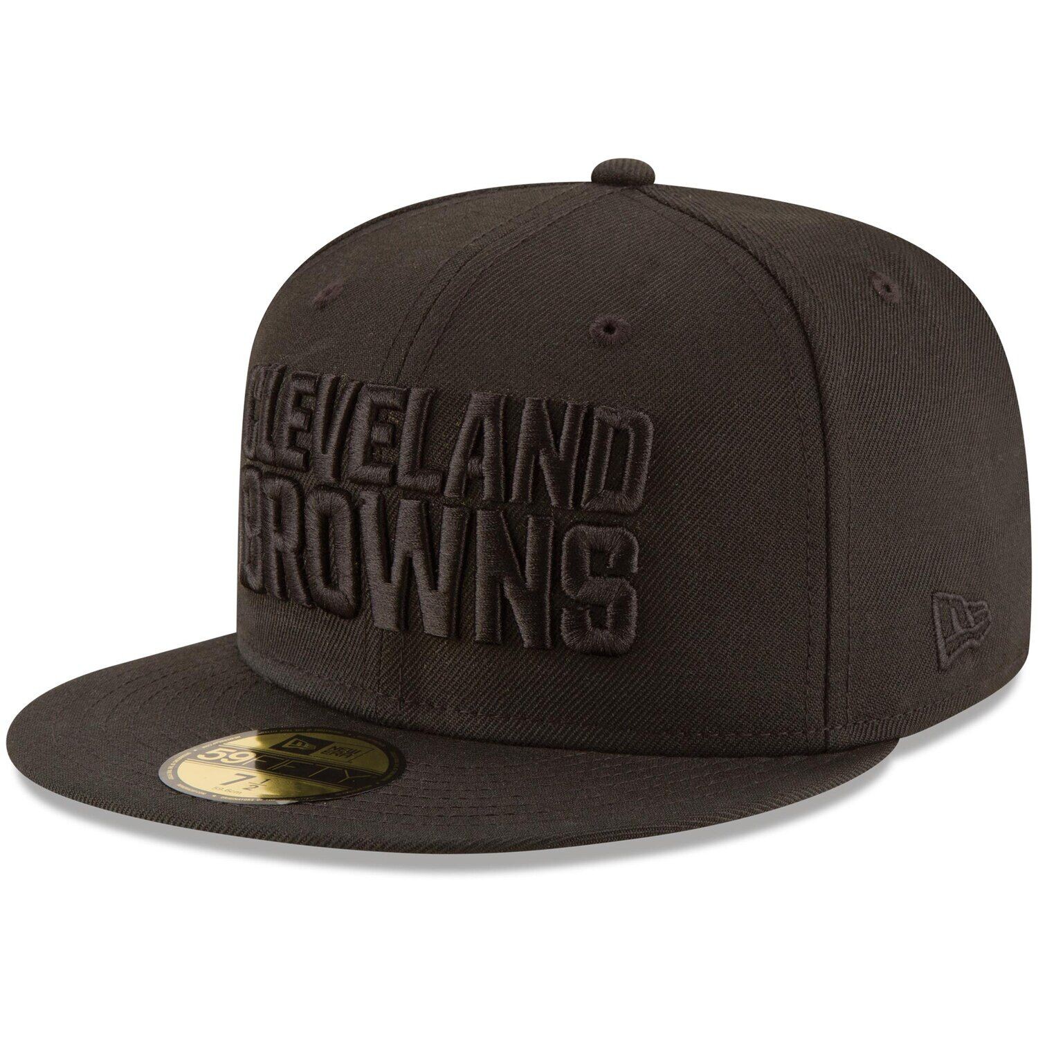 

Мужская приталенная шляпа New Era Cleveland Browns Black on Black 59FIFTY