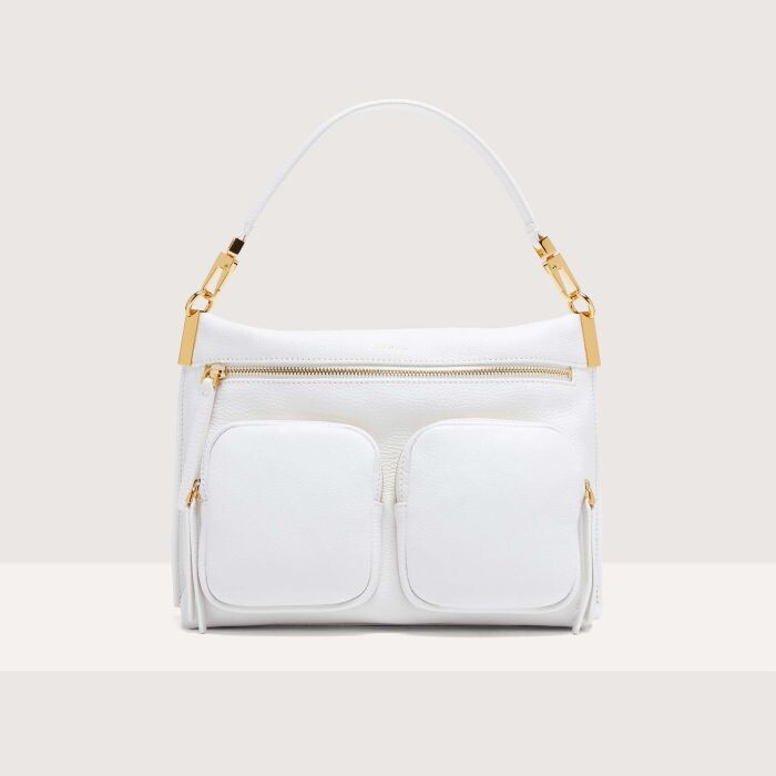 

Сумочка из зернистой кожи Coccinelle HYLE MEDIUM, белый