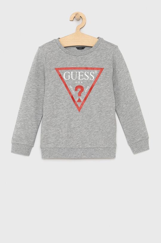 

Детская хлопковая толстовка Guess, серый