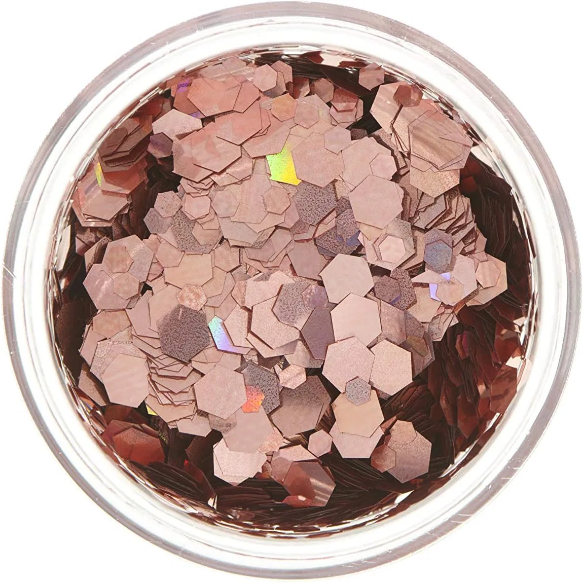 Глиттер для тела Moon Glitter Holographic Chunky Glitter Rose Gold 3 г — фото 4