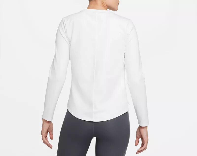 Женская футболка с длинными рукавами Nike One Therma-FIT, белый — фото 3