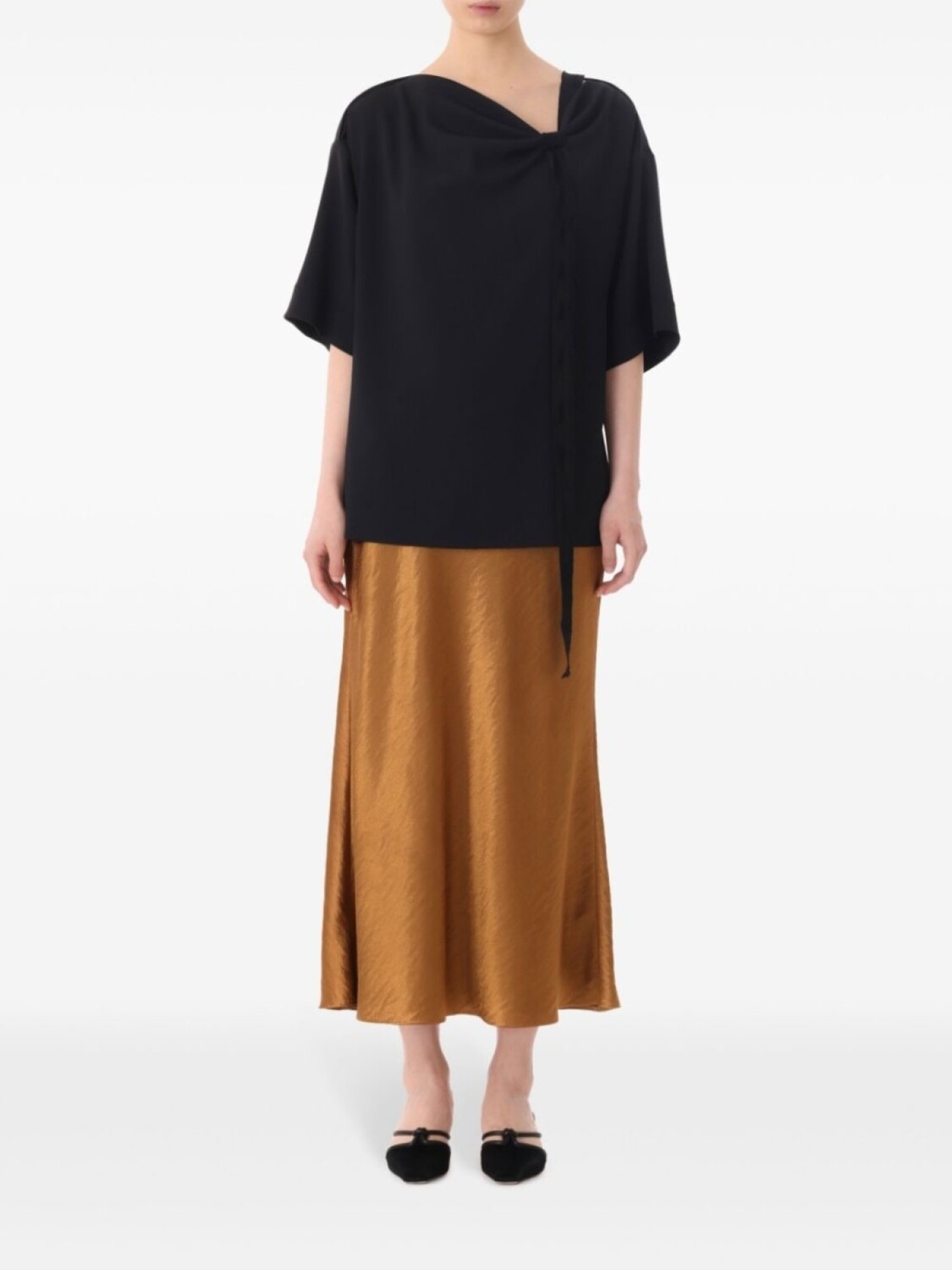 

Jason Wu Collection атласная юбка миди, коричневый