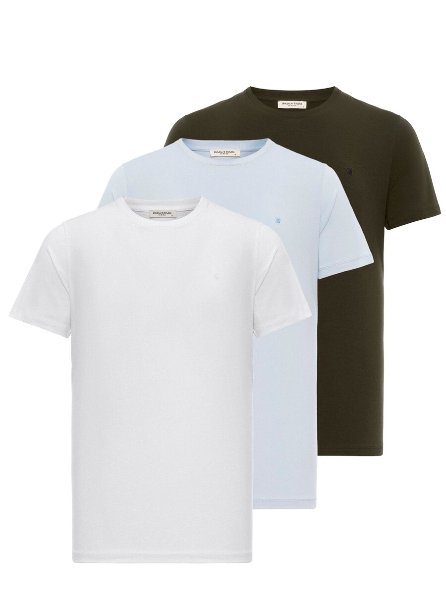 

Рубашка Anou Anou, цвет Light blue/Khaki/White