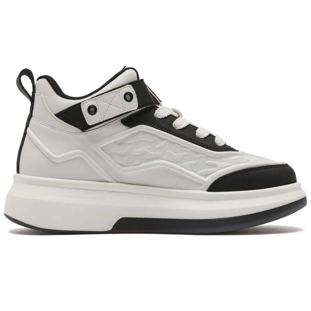 Кроссовки скейтерские мужские mid top из искусственной кожи с увеличенной высотой Lee, светло-серый — фото 3