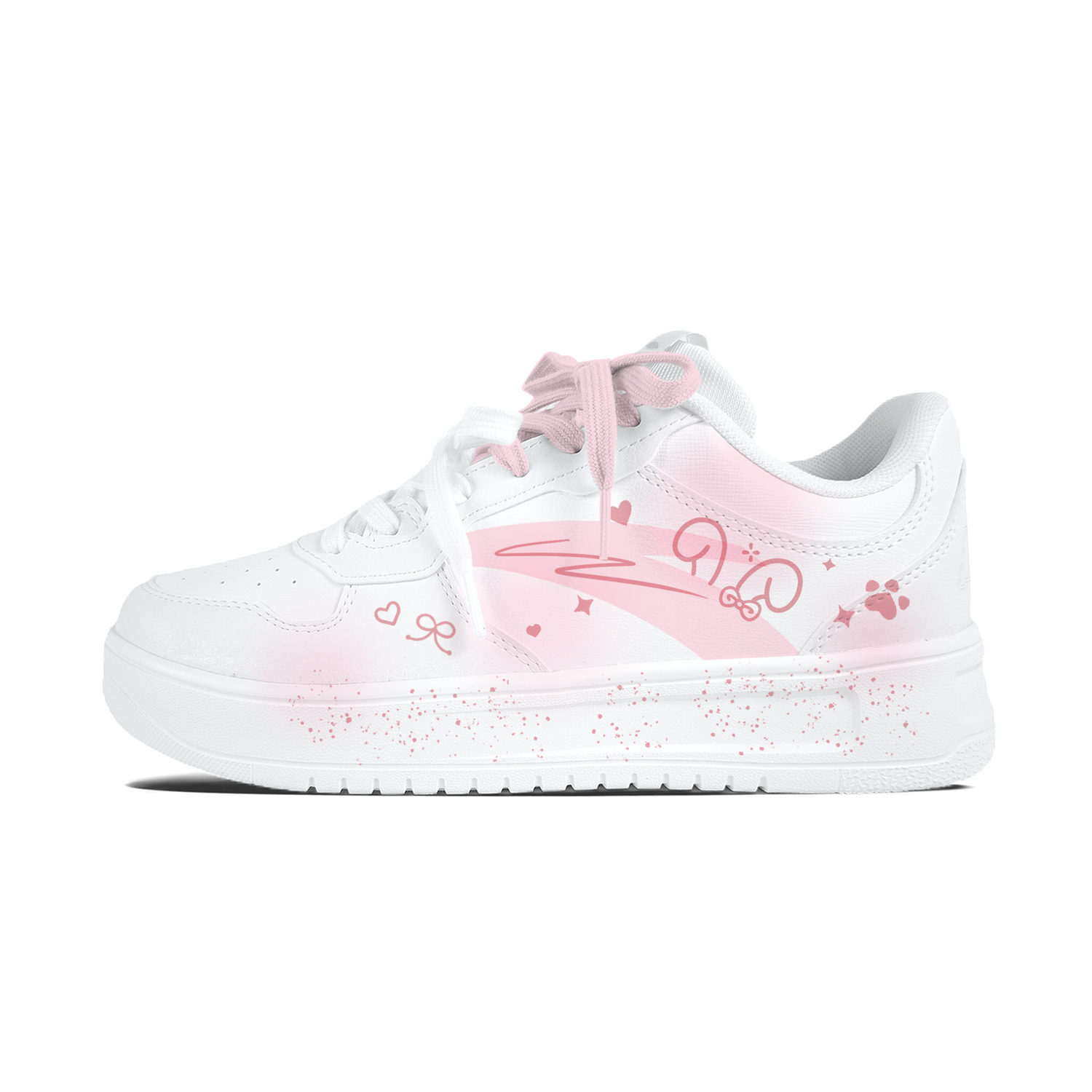 

расслабленные нескользящие устойчивые к истиранию низкие кроссовки для скейтбординга unisex ANTA, светло-розовый