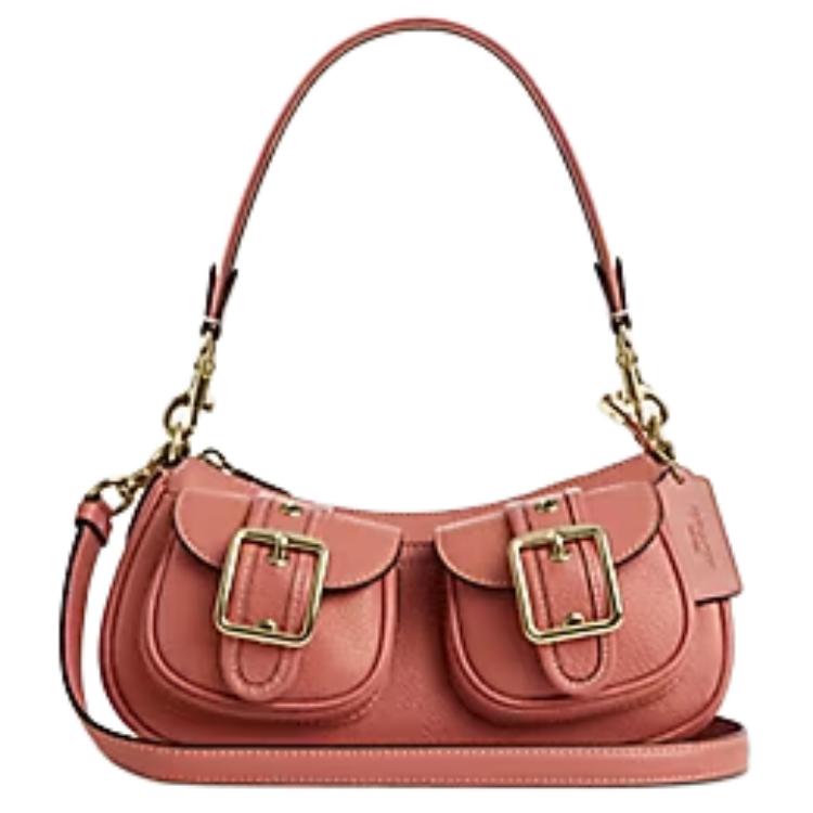 

Сумка через плечо ashton pebble leather средний размер unisex розовый COACH, Set (Bag+Dust Bag)
