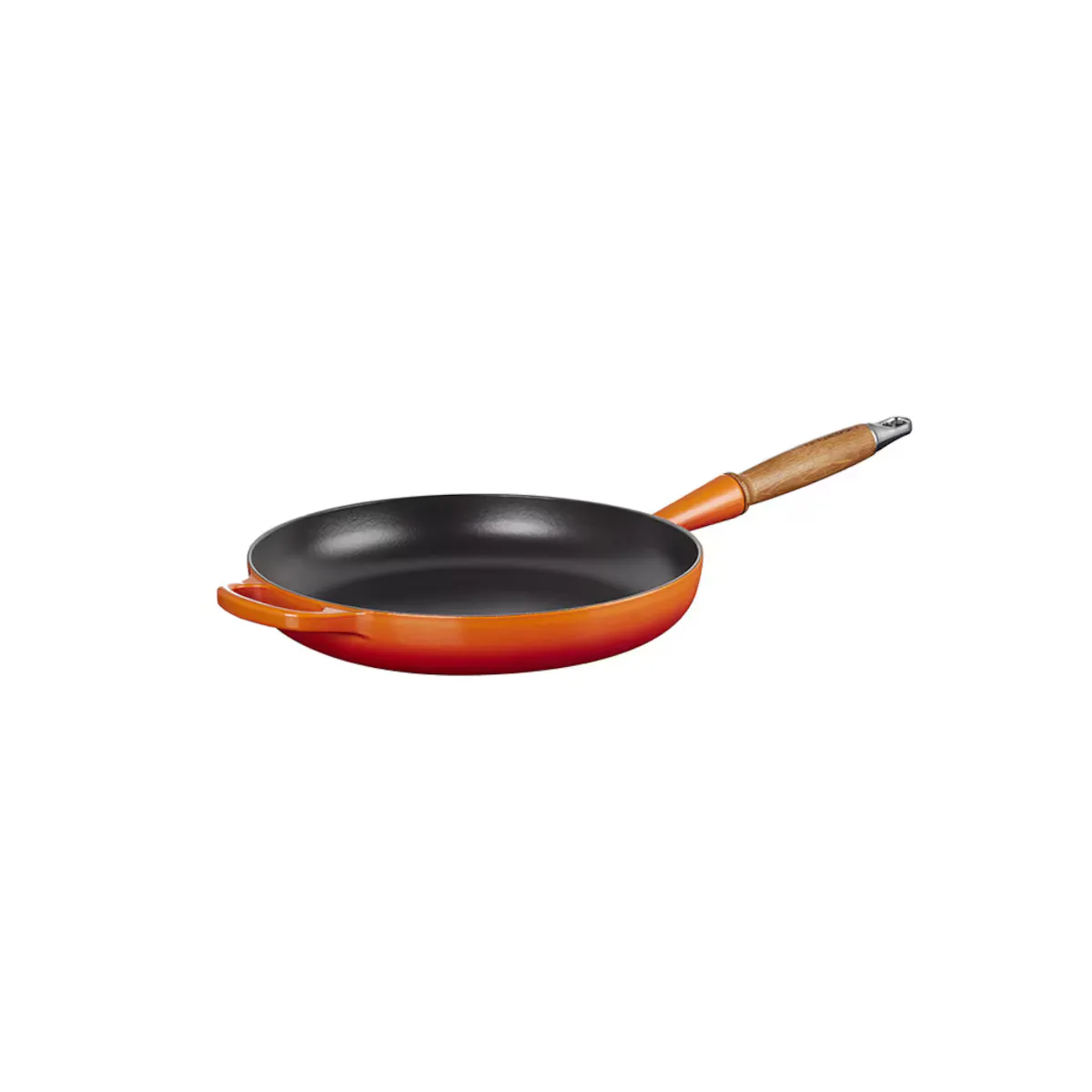

Чугунная сковорода Le Creuset с деревянной ручкой, апельсин