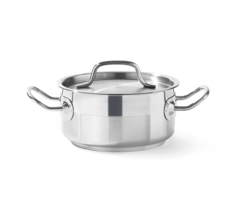 

Сковорода HENDI с крышкой нержавеющая сталь 160х75 мм 1,5 л Profi Line