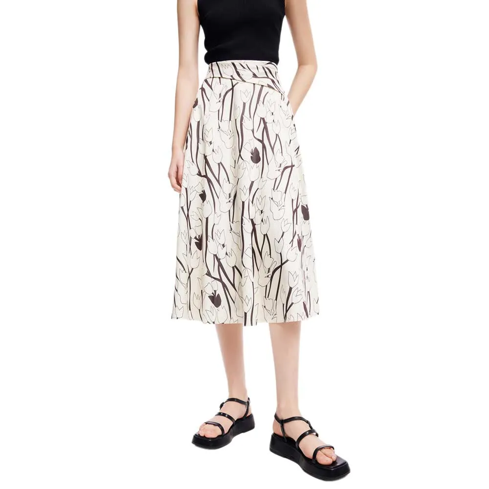 

Юбка Lily Gentle Temperament midi skirt, белый
