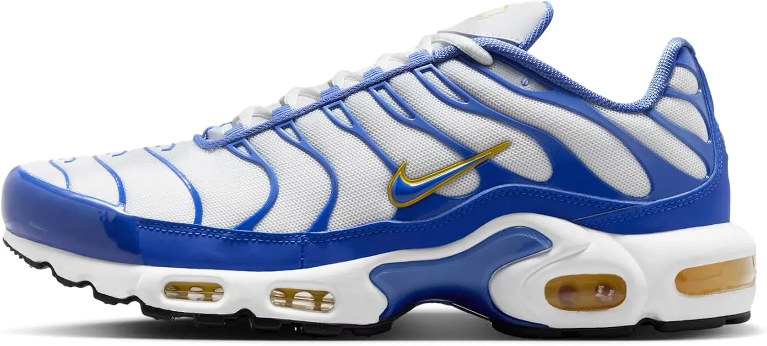 Мужские кроссовки NIKE Air Max Plus TN, White Polar Varsity Maize Lyon Blue