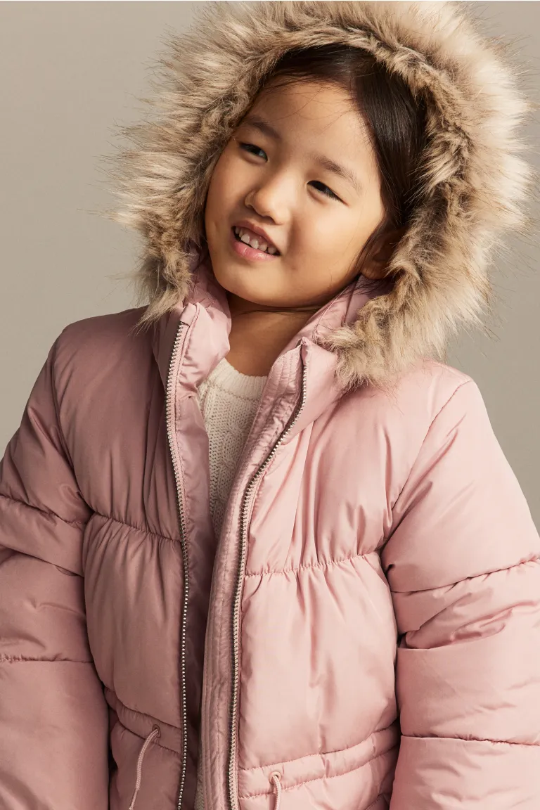 

Стеганая куртка H&M, розовый