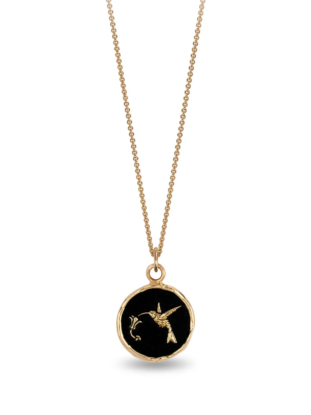 

Колье Hummingbird Talisman из желтого золота с подвеской Pyrrha, золотой