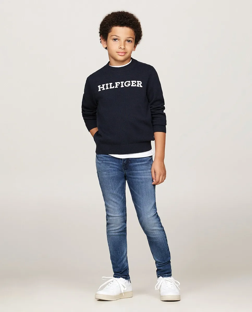

Джинсы для мальчика с пятью карманами Tommy Hilfiger, синий