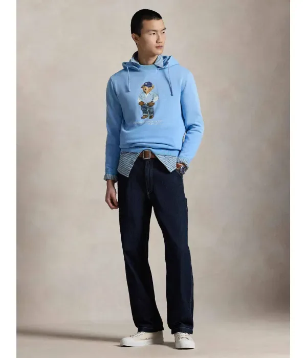 Толстовка regular fit Polo Ralph Lauren, небесно-голубой — фото 2