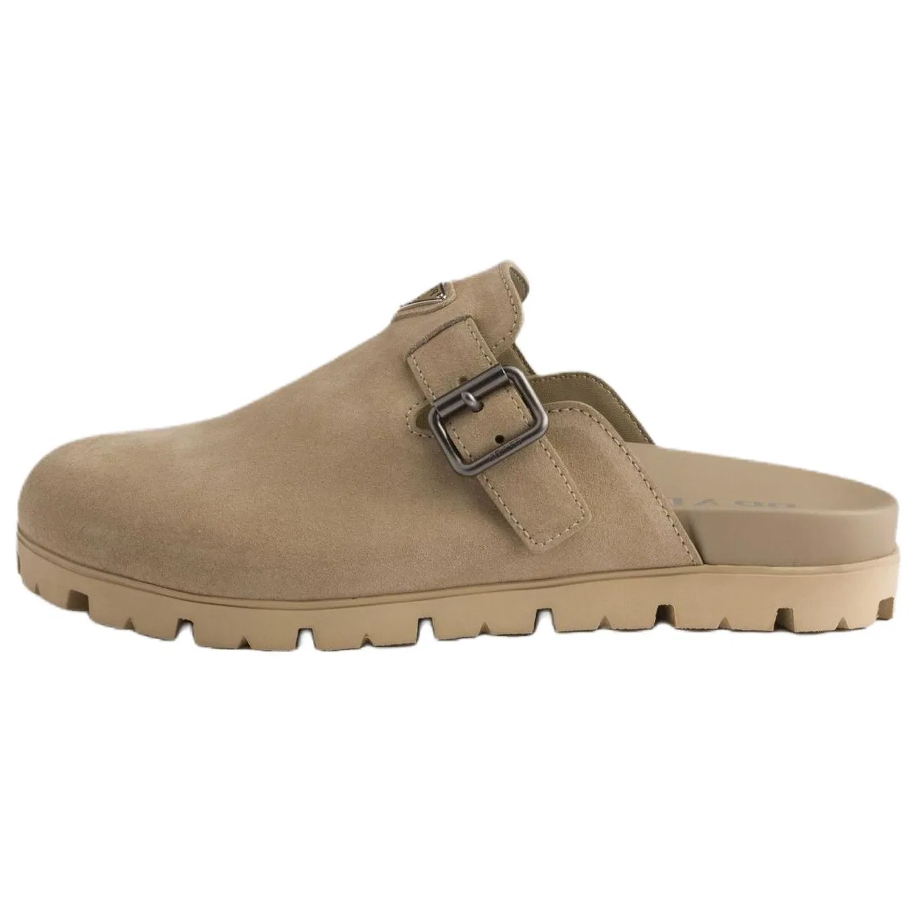 Закрытые тапочки PRADA Desert Yellow