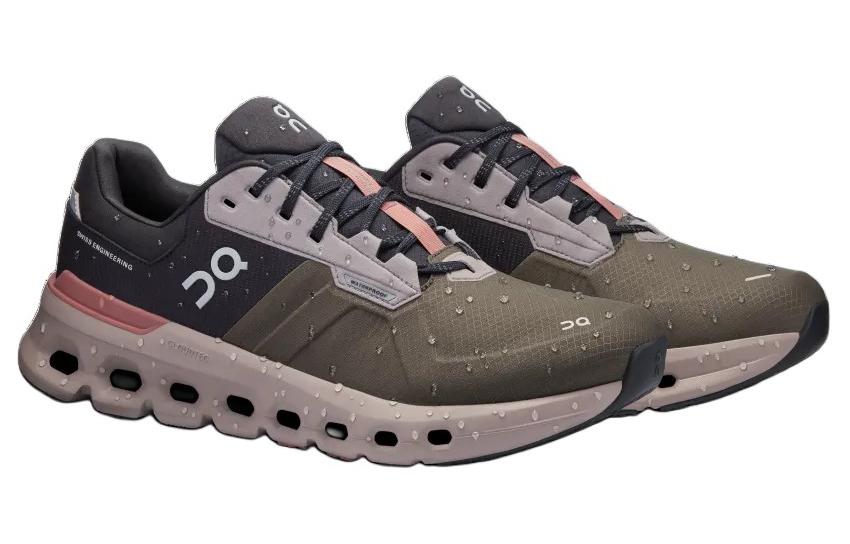 Кроссовки On Cloudrunner 2 Waterproof 'Olive Mahogany', оливковый — фото 3