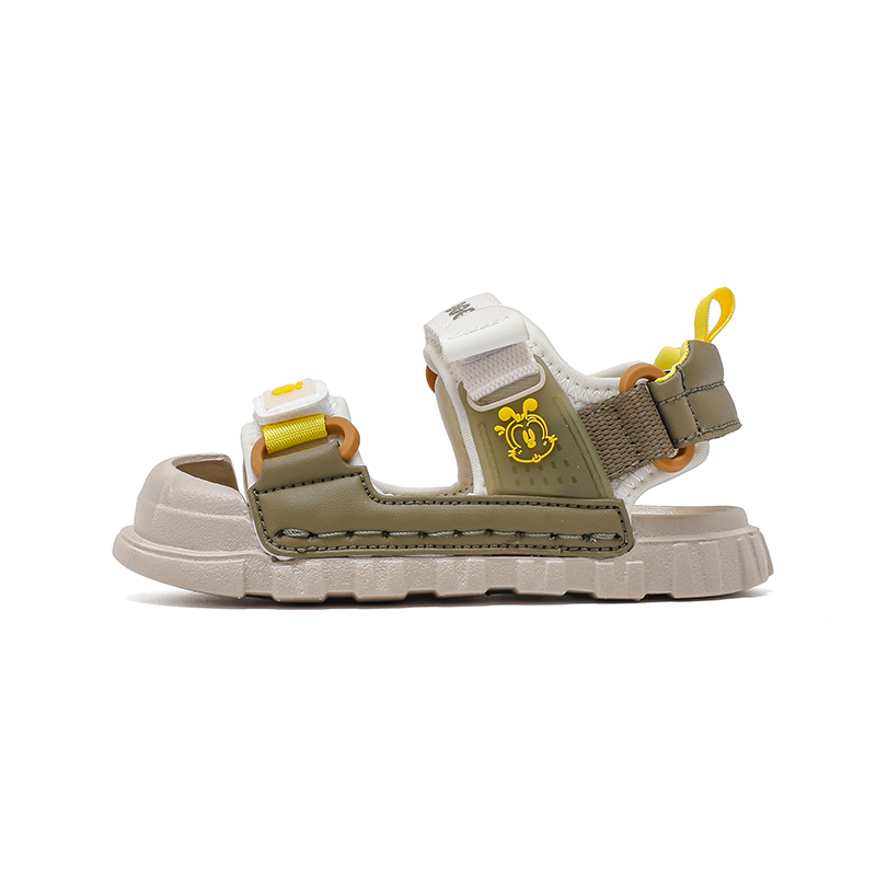 

Детские сандалии с низким верхом, нескользящие, износостойкие, дышащие. Для детей от 3 до 7 лет. BOBDOG, бежевый/оливковый/зеленый