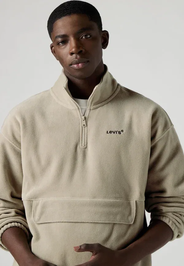 Толстовка на молнии Levi'S Lse rlxd graphic zip pch fleece jumper, цвет винтажный хаки — фото 4