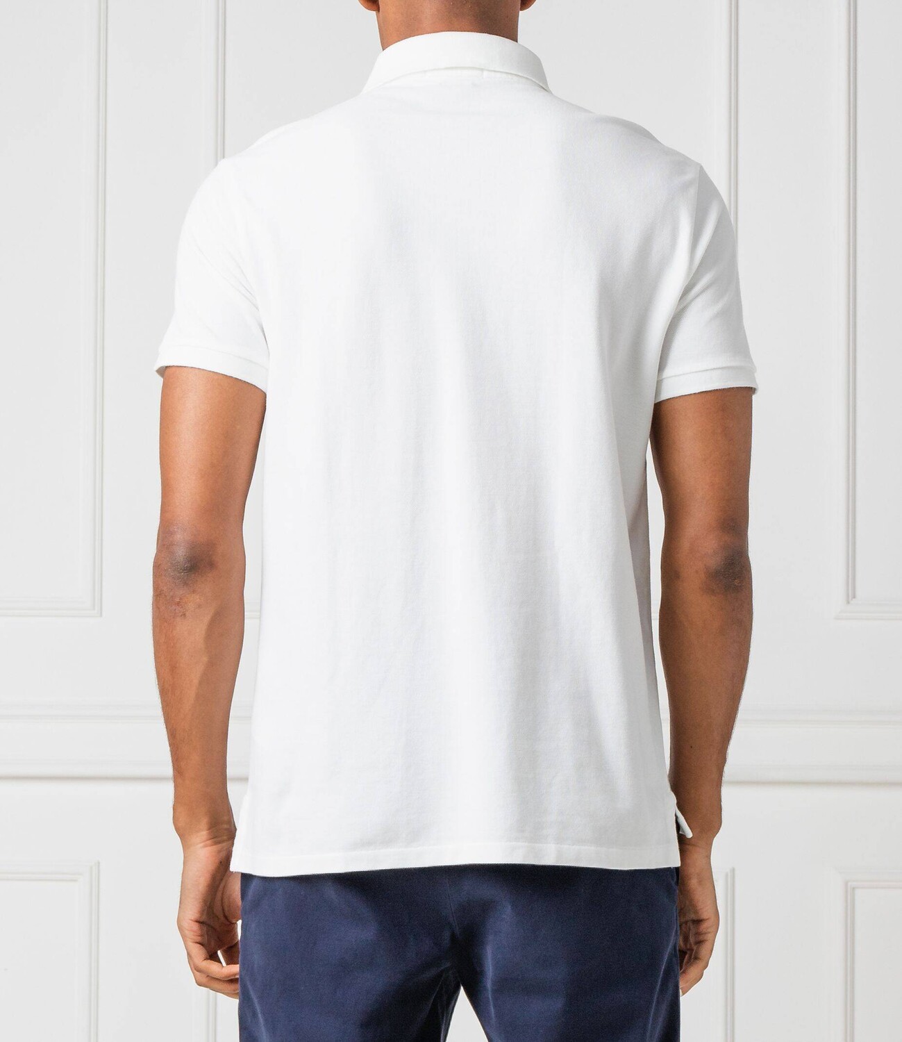 Поло POLO RALPH LAUREN slim fit, белый — фото 3