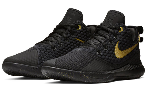 Кроссовки Nike LeBron Witness 3 EP 'Metallic Gold', черный — фото 3