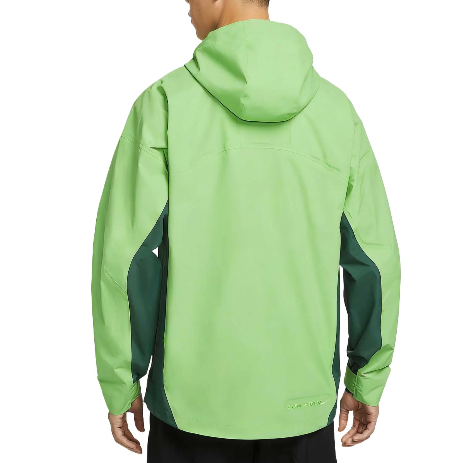 Куртка мужская ветровка непромокаемая и ветрозащитная ACG STORM FIT ADV Nike, Bright Green/Neon Ice Yellow/Mountain White — фото 3