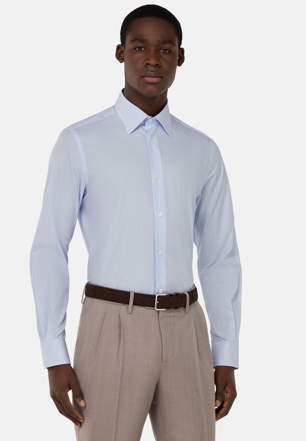 

Элегантная рубашка REGULAR FIT STRIPED Boggi Milano, светло-голубой