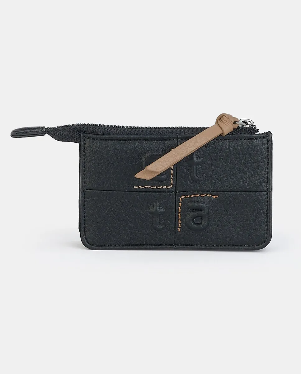 

Кошелек из искусственной кожи в шахматном порядке Caminatta, цвет Negro