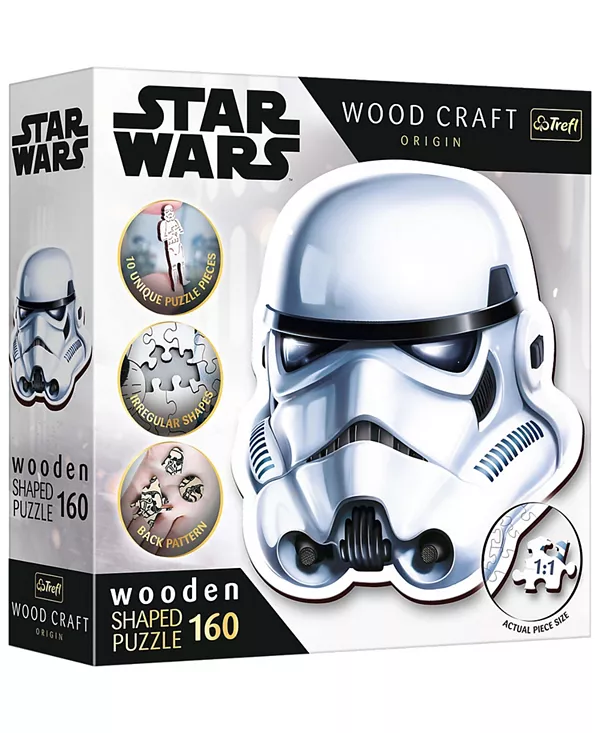 

Деревянные пазлы Trefl Wood Craft, 160 деталей, деревянный пазл - Звёздные войны - Шлем штурмовика Trefl, multi-color