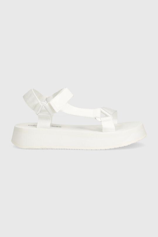 Сандалии SANDAL VELCRO WEBBING DC Calvin Klein Jeans, белый — фото 2