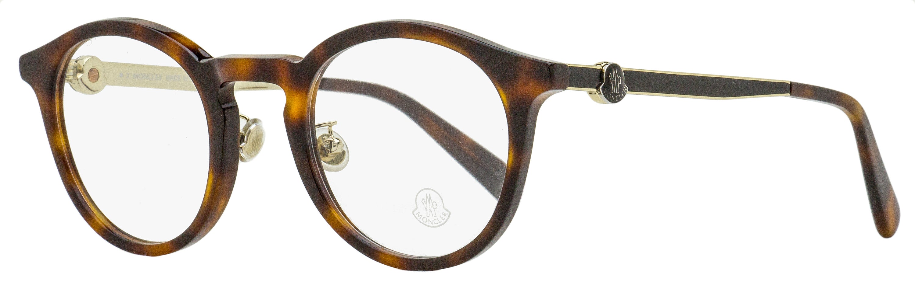 

Круглые мужские очки Moncler ML5175H 052 Dark Havana 49 мм