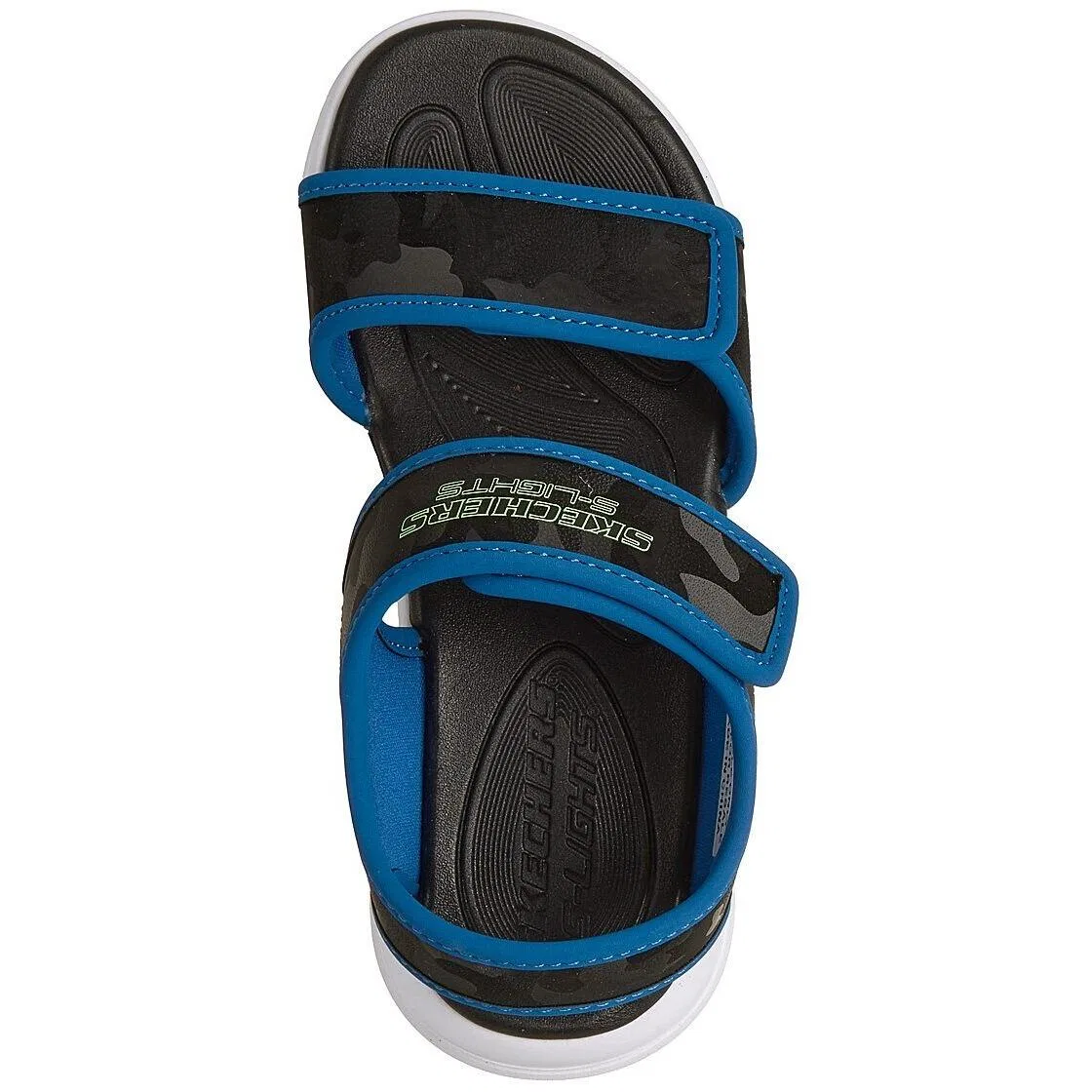 Детские сандалии с камуфляжным принтом Sola Glow Sandal Skechers, Blau — фото 2