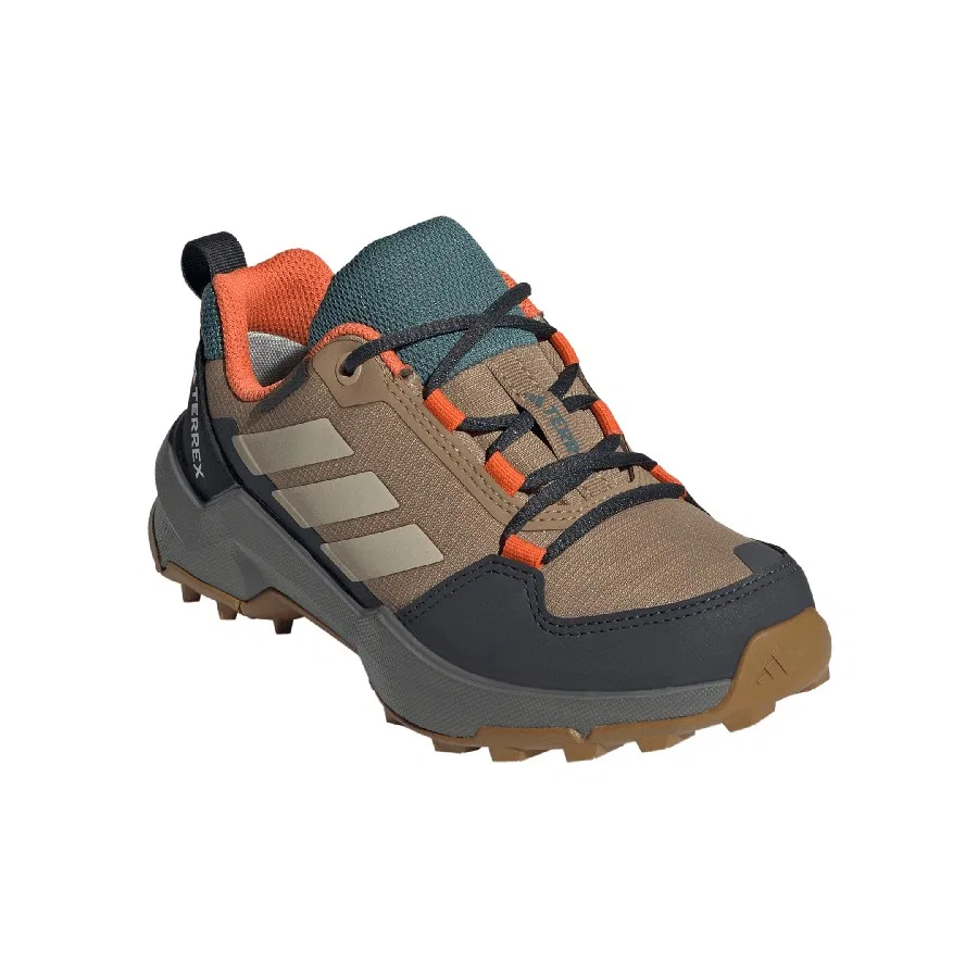 Детские кроссовки для outdoor с шнуровкой Terrex AX4R adidas, Норковый — фото 3
