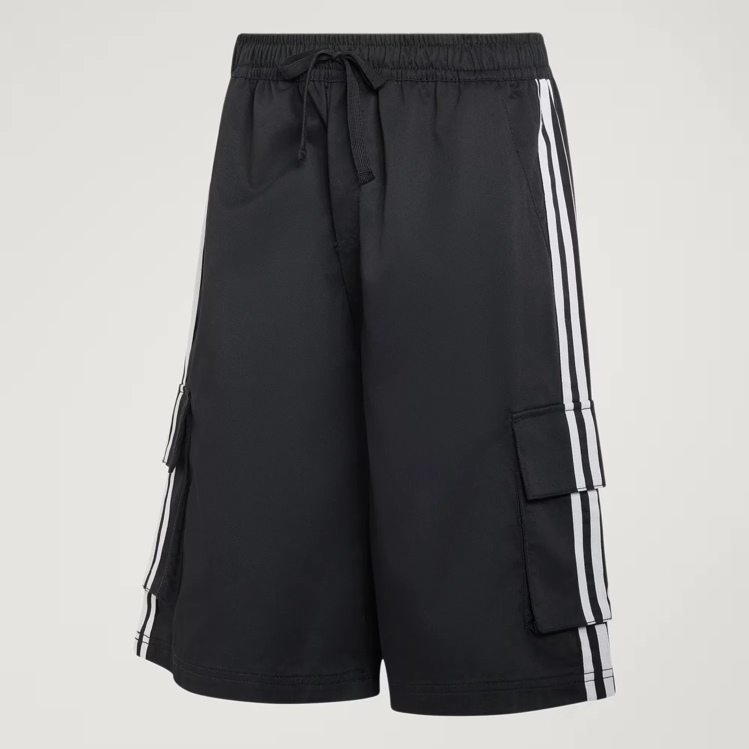 Мужские шорты карго свободного кроя Adicolor Cotton Twill Cargo Adidas Originals, черный — фото 4