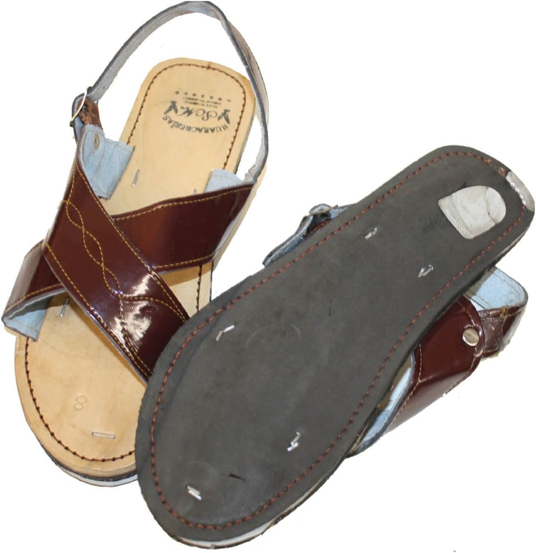 

Мексиканские сандалии Dona Michi для мужчин из натуральной кожи, ручная работа, бордовый