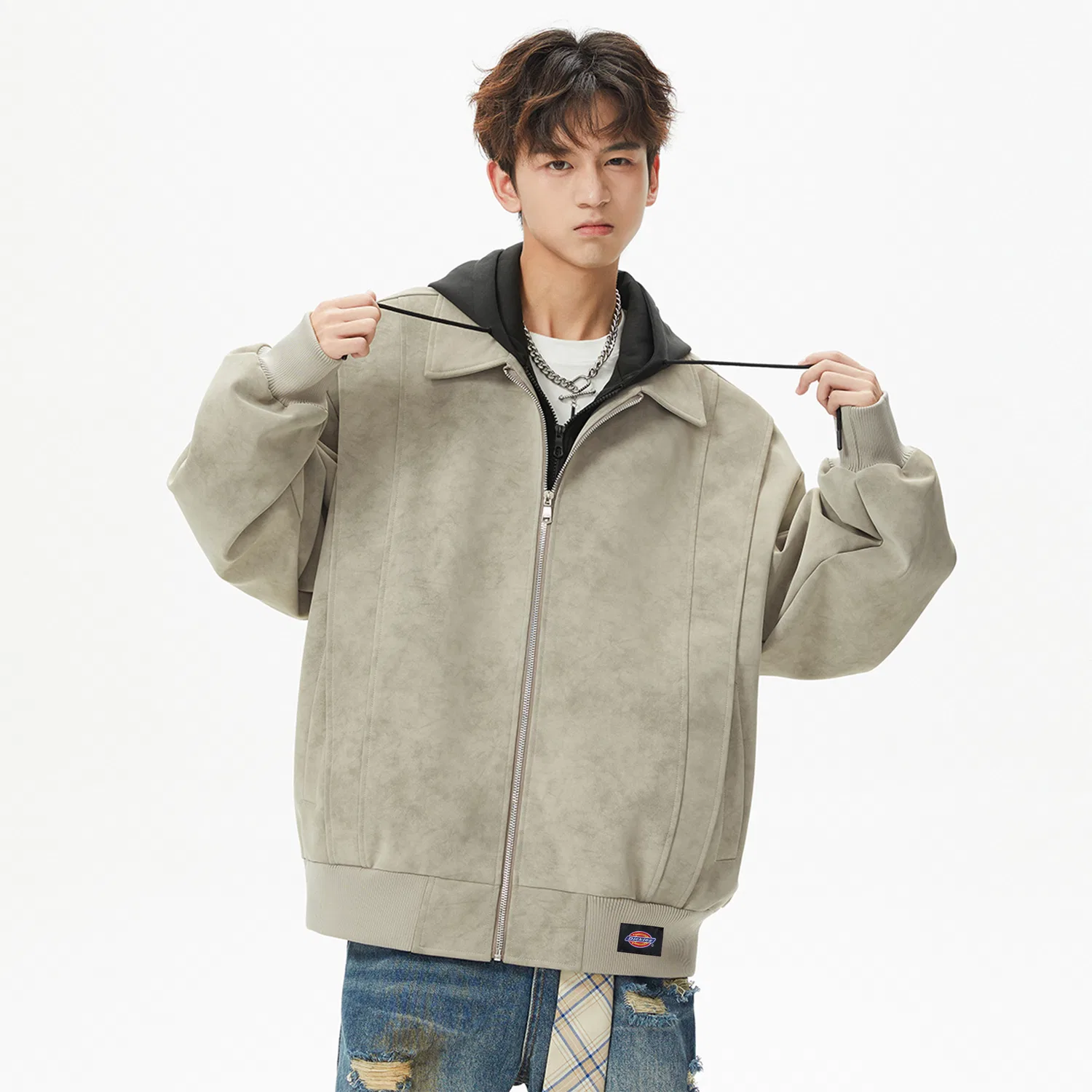 Детская куртка с капюшоном Dickies, Gray — фото 4