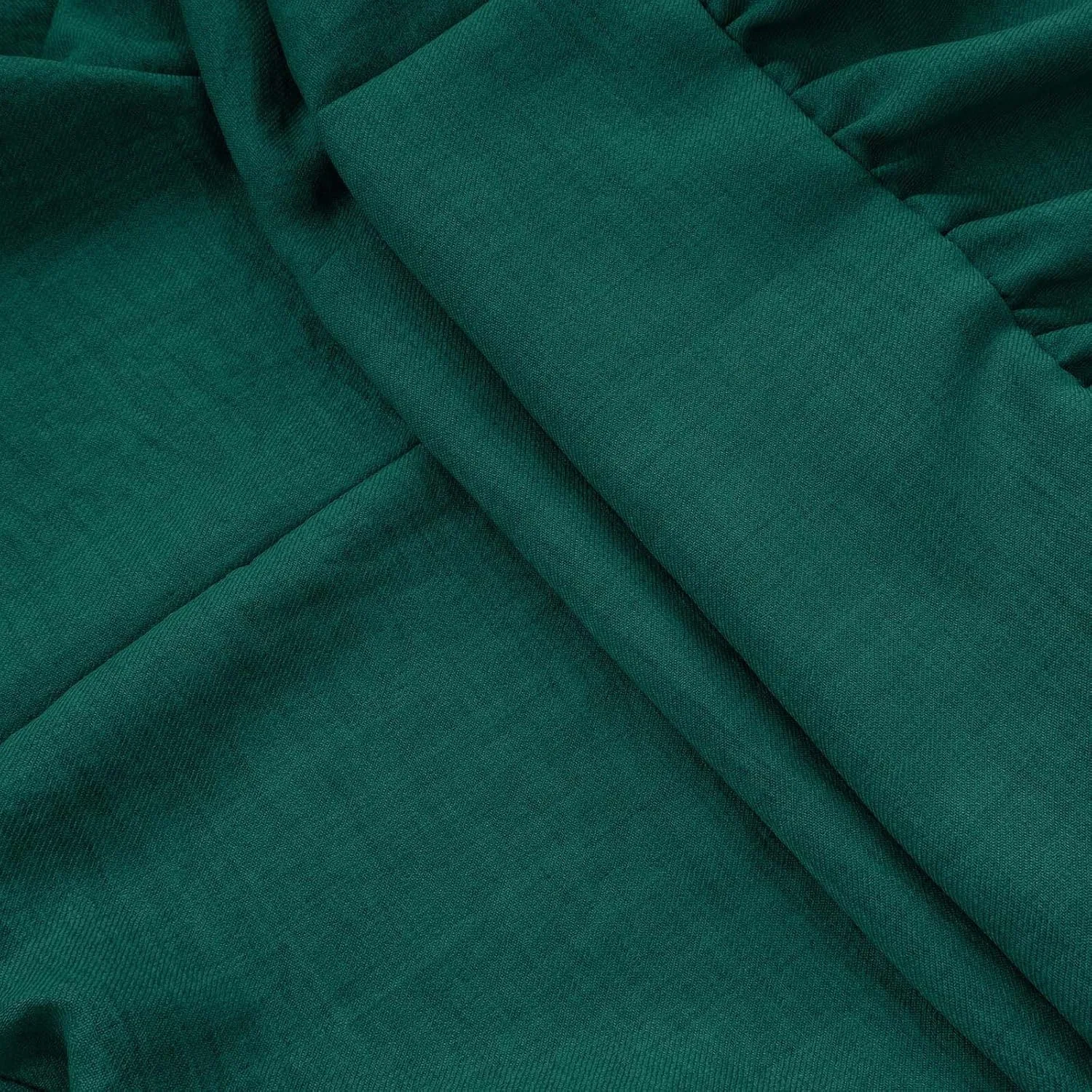 Женское вечернее платье макси с квадратным вырезом и пышными рукавами Army Green — фото 4