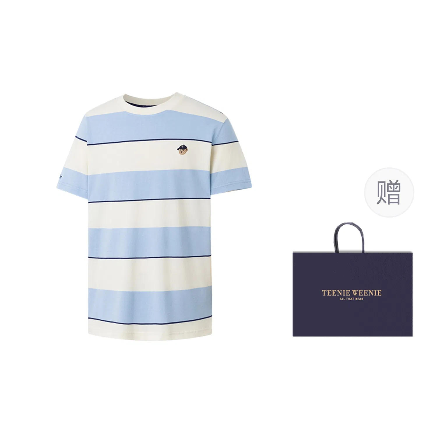 Детская футболка с длинным рукавом Evergreen Collection Teenie Weenie Men, Navy Blue A2 — фото 3
