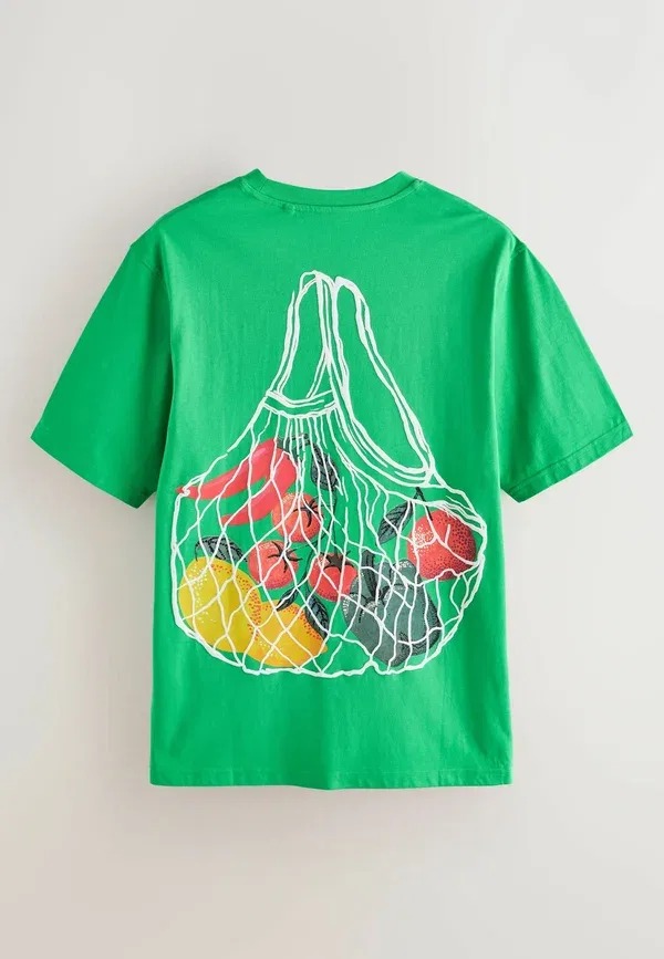 Комплект пижама 2 шт с принтом Set 2 pack Next Green Pink Fruit, зеленый/розовый — фото 4
