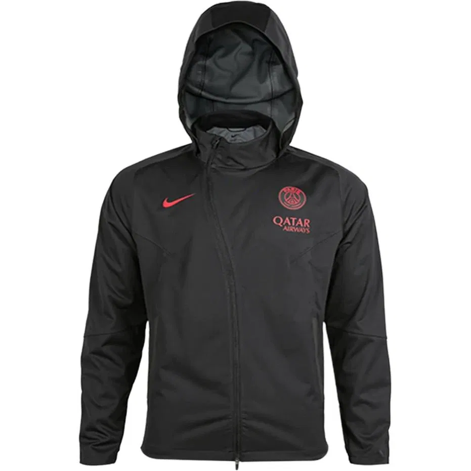 Детская куртка с капюшоном, съемная, Black, Nike