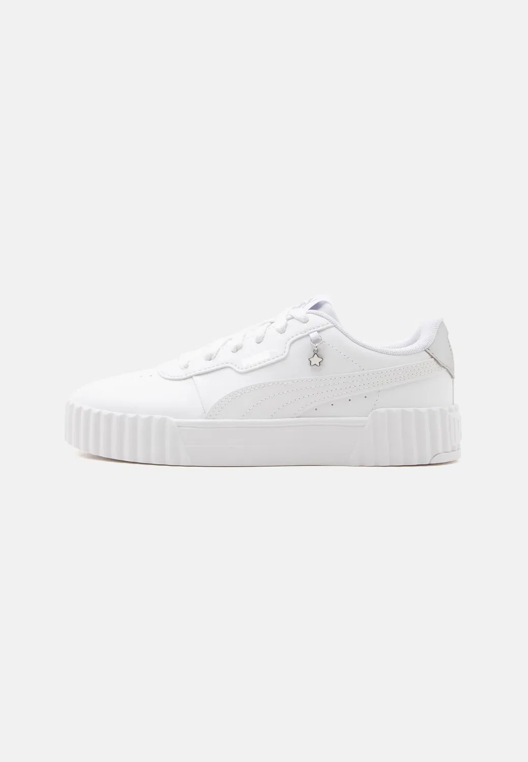 Кроссовки Carina 3.0 charm jr унисекс Puma, White/Silver-Coloured