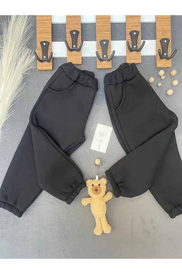 Детские спортивные штаны для мальчиков с эластичным поясом Mgo Kids, Black