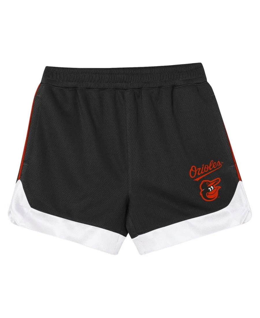 Комплект футболки и шорт с принтом Pinch Hitter Infielder Outerstuff, Black — фото 4