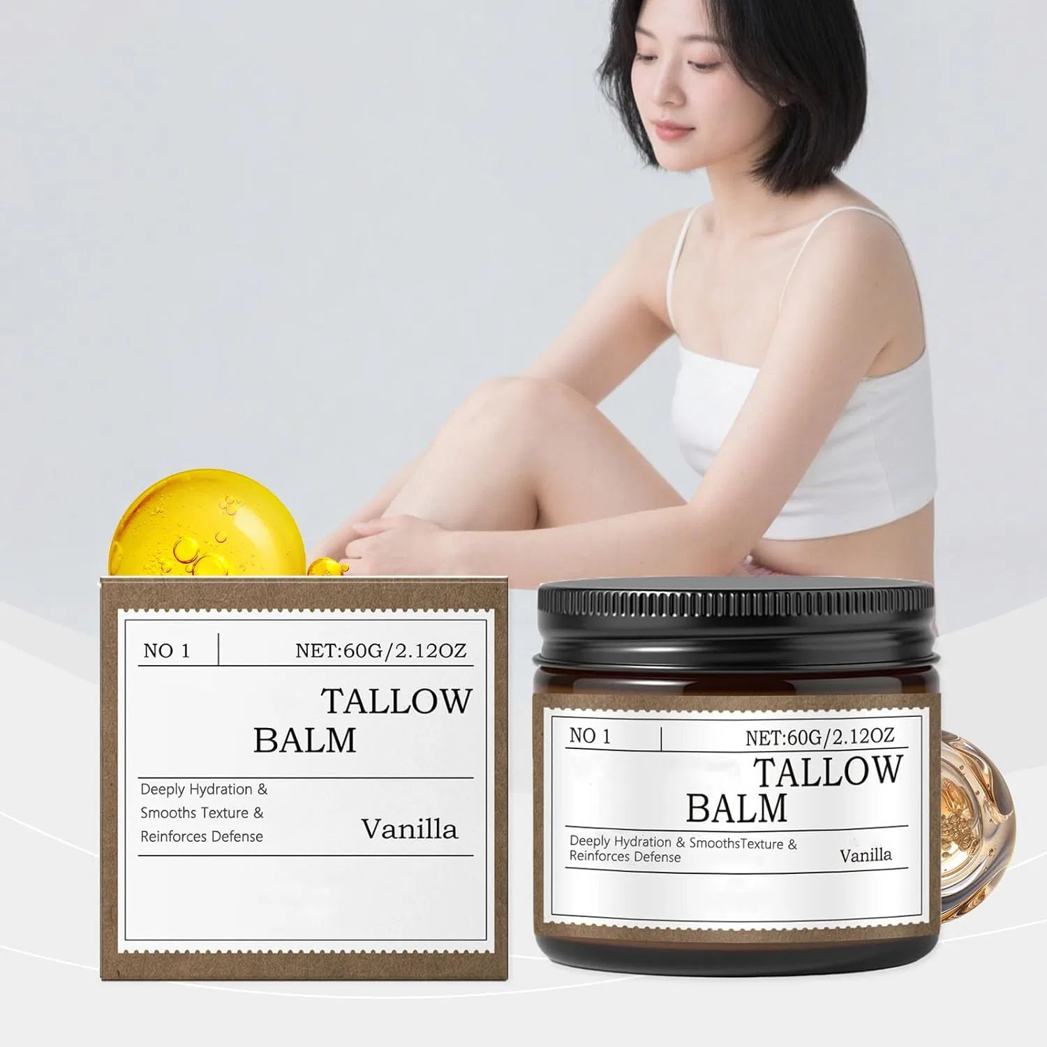 Крем для лица и тела Tallow Care увлажняющий, 60 мл, 3 шт, yxcully — фото 2
