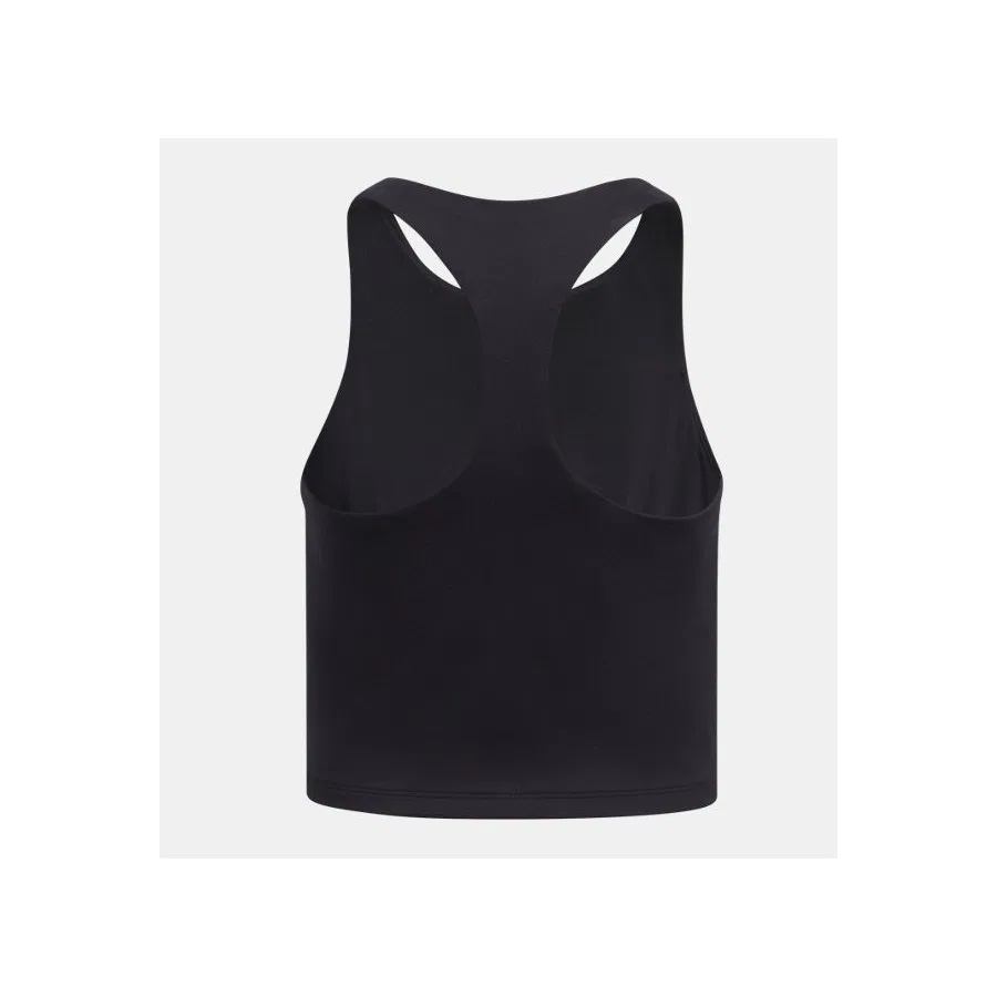 Детский спортивный топ-кроп из футера с принтом Under Armour, Черный — фото 2