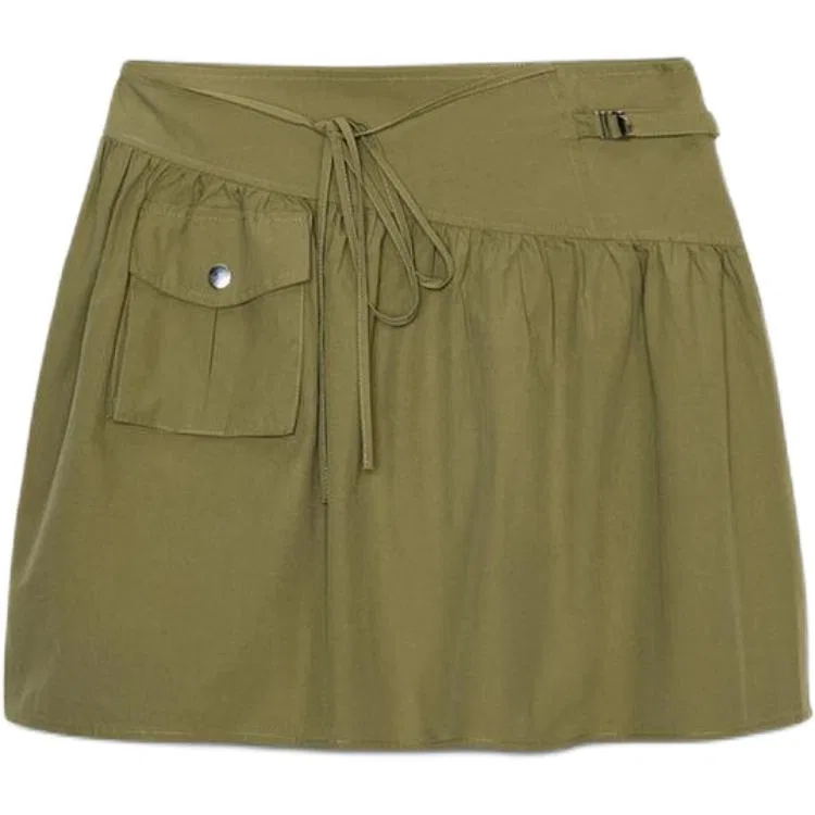 Женская короткая юбка повседневная Light Khaki, ZARA