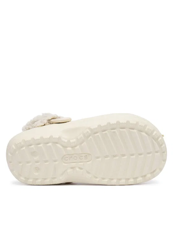 Шлепанцы Classic Fleece Lined Clog K Crocs, бежевый — фото 4