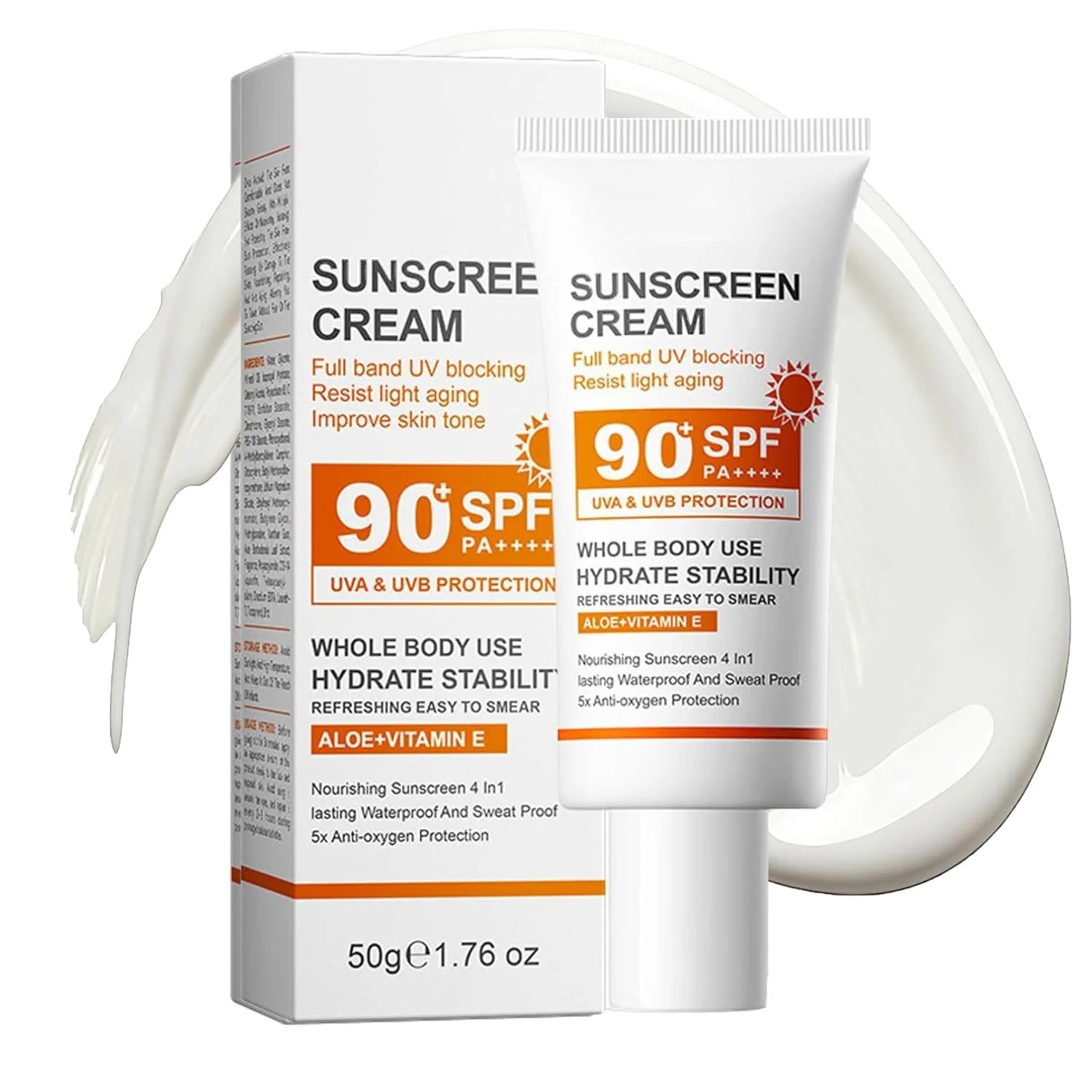 Солнцезащитный крем для лица SPF 90+, Generic, 50 г