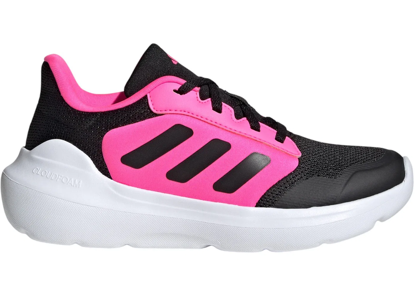 Детские кроссовки для мальчиков и девочек с закрытой пяткой Adidas Tensaur Run 2.0, Core Black Core Black Lucid Pink